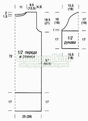 Туника крючком: схемы и описание