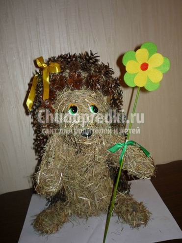 Ежик из шишек: лучшие мастер-классы с фото