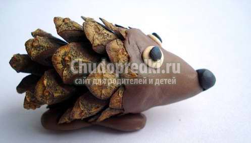 Ежик из шишек: лучшие мастер-классы с фото
