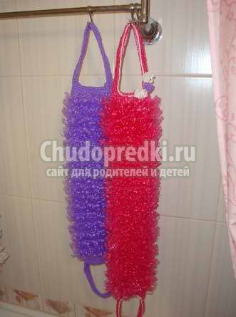 Вязание мочалок крючком: схемы и пошаговое описание