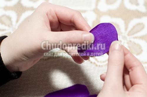 Цветы из гофрированной бумаги