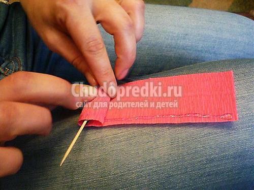 Цветы из гофрированной бумаги