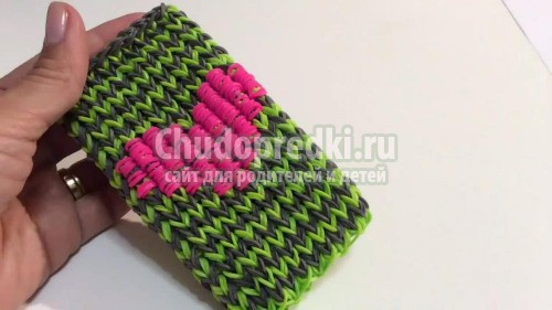 Как сплести чехол для телефона из резинок