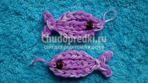 Рыба из резинок. Делаем без станка