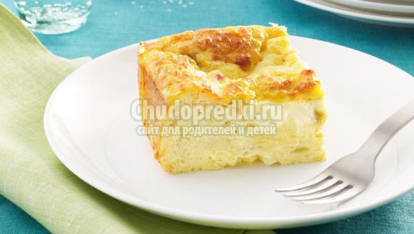 творожная запеканка со сгущёнкой в мультиварке