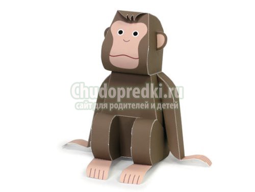 Обезьяна из бумаги