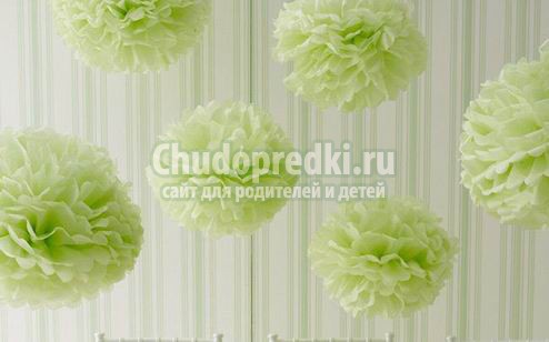Помпоны из бумаги: как сделать? Пошаговые мк с фото Помпоны из бумаги: как сделать? Пошаговые мк с фото