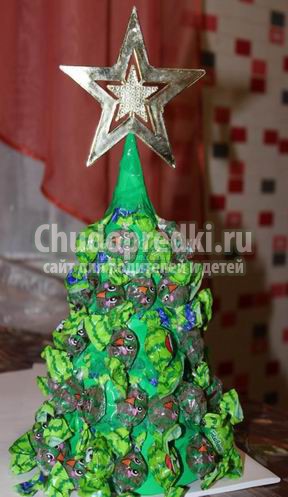 Елочка из конфет: идеи и мастер-классы