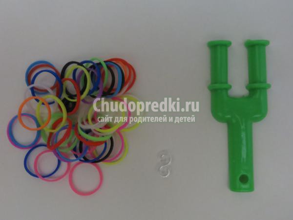 фенечка из резинок на рогатке
