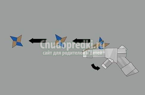 Как сделать из бумаги пистолет? Мастер-классы с фото