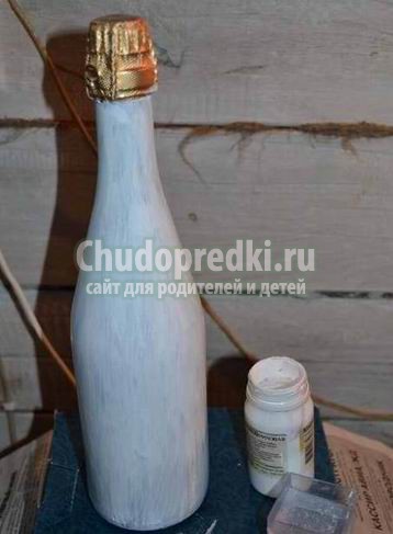 Декорируем бутылки на Новый год своими руками. Лучшие варианты с фото