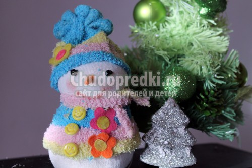 Снеговик крючком Снеговик крючком