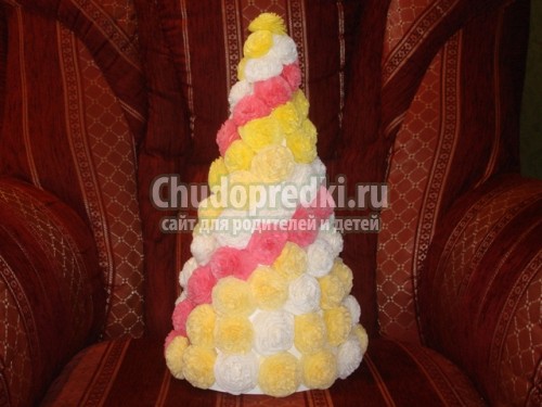 Большая елка своими руками