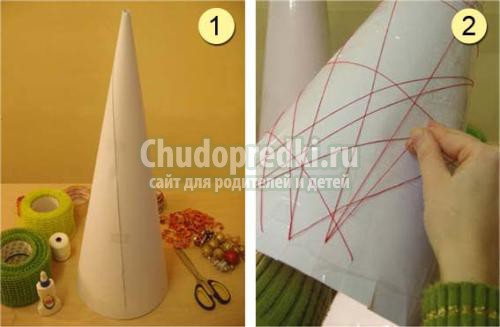 Большая елка своими руками