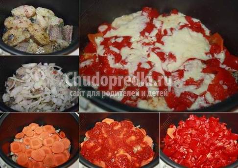 Рыба с овощами - полезно и вкусно