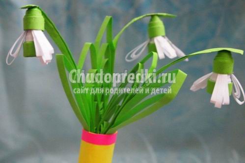Как сделать подснежники? Лучшие весенние поделки