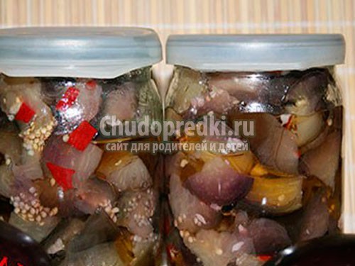 Баклажан с чесноком на зиму: подробные рецепты с фото
