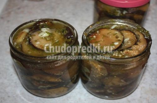 Баклажан с чесноком на зиму: подробные рецепты с фото