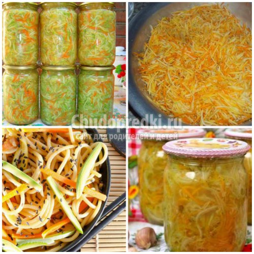Кабачки по-корейски. Отличные варианты на зиму