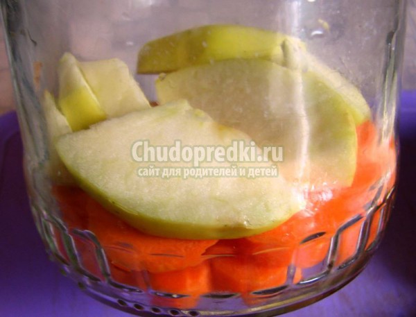 Морковь с яблоками консервированная Морковь с яблоками консервированная