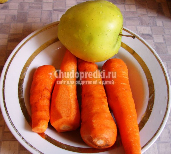 Морковь с яблоками консервированная Морковь с яблоками консервированная