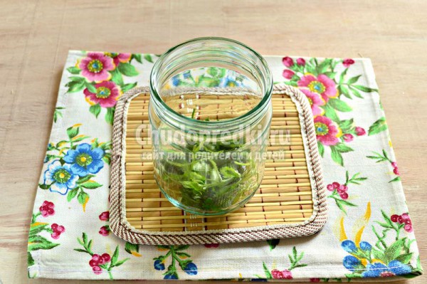 Маринованные кабачки с петрушкой