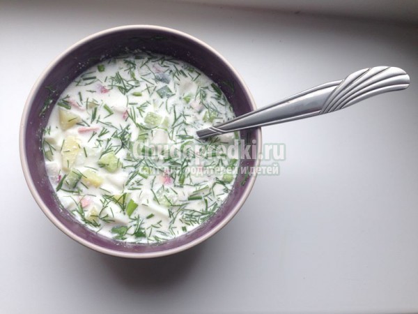 Рецепт классической окрошки