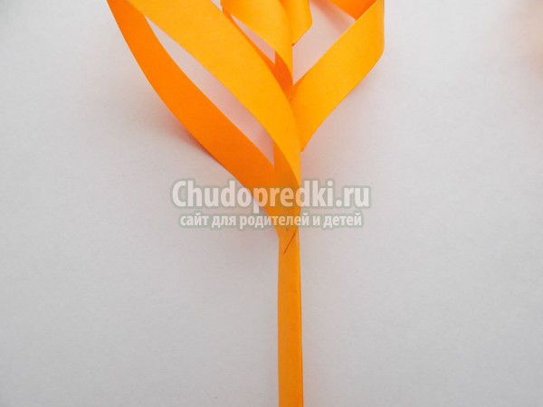 3D осенний лист из бумаги