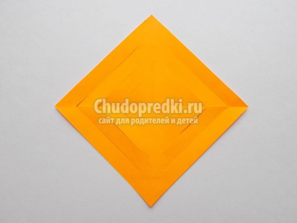 3D осенний лист из бумаги