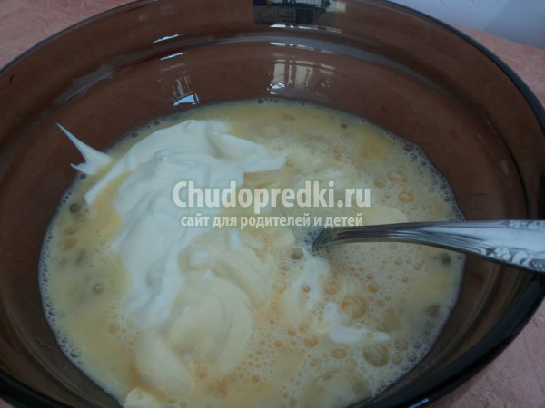 Лавашный пирог в заливке