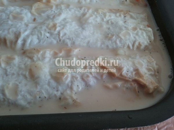 Лавашный пирог в заливке
