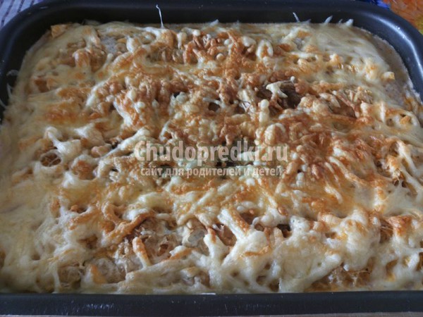 Лавашный пирог в заливке