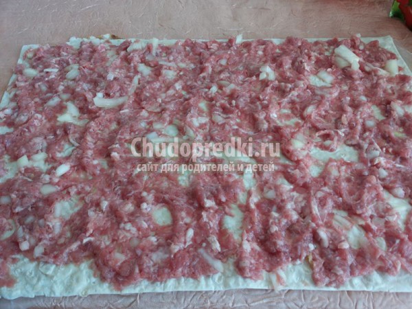 Лавашный пирог в заливке