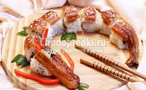 Cуши с копченым угрем. Самые вкусные рецепты