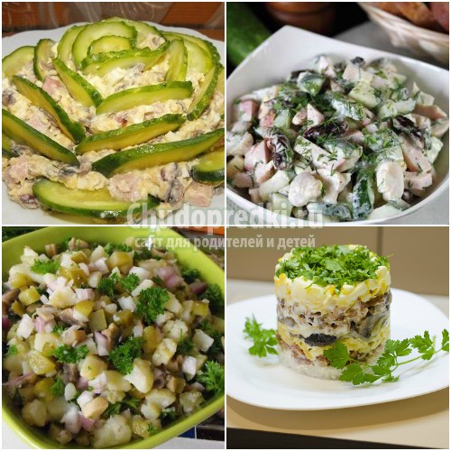 Салаты с огурцами свежими. Вкусные весенние рецепты