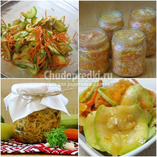 Кабачки по-корейски на зиму: золотые рецепты с фото