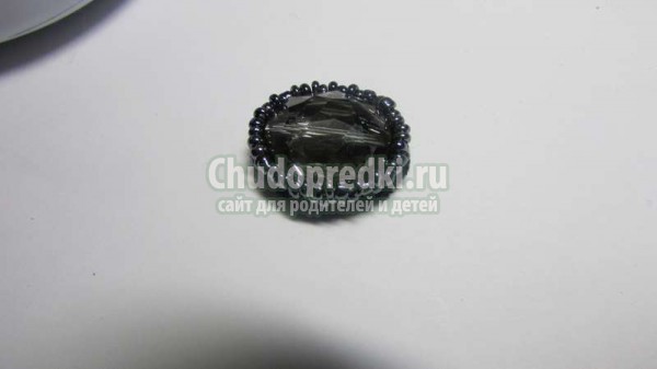 Украшение Паук в сутажной технике