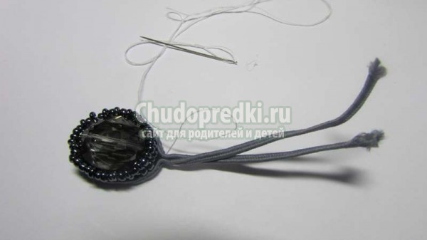 Украшение Паук в сутажной технике