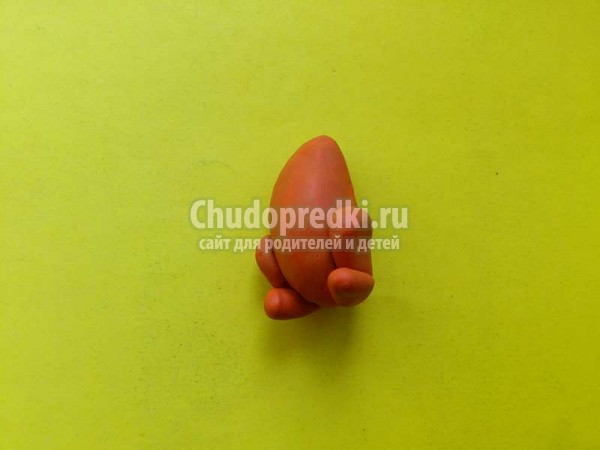 Лиса из пластилина
