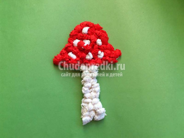 Поделки из бумаги: грибы