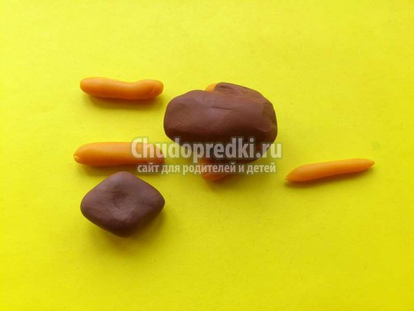 котенок из пластилина