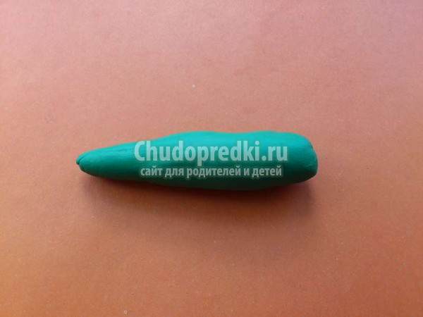 Крокодил из пластилина