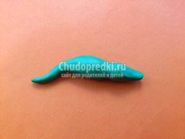 Крокодил из пластилина