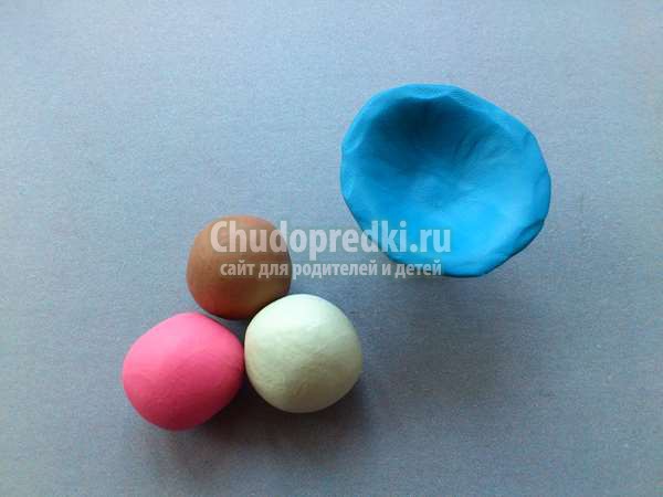 мороженое из пластилина