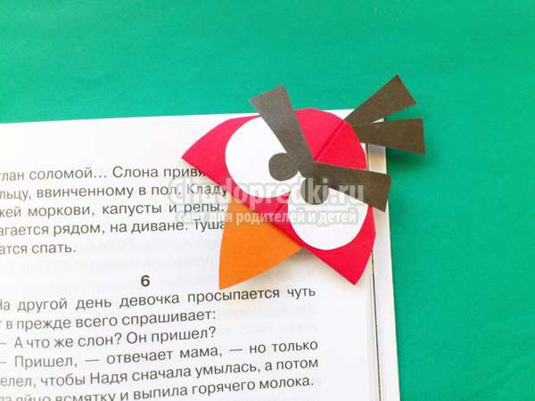 Энгри Бердз закладка уголок