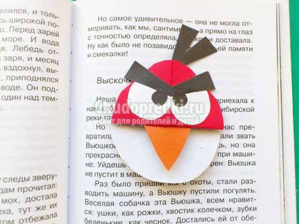 Энгри Бердз закладка уголок