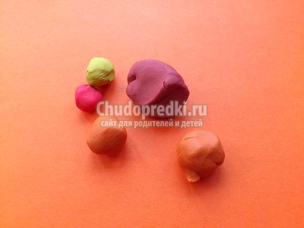 еда для кукол из пластилина