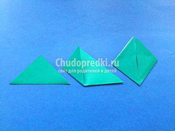 новогодняя открытка из бумаги