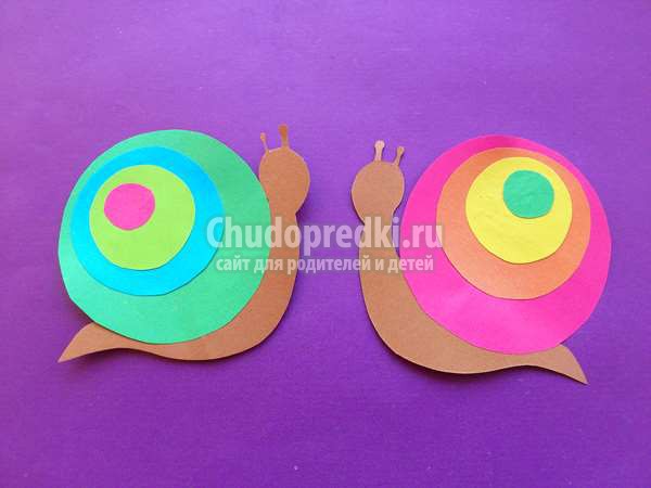 поделки из бумаги улитка