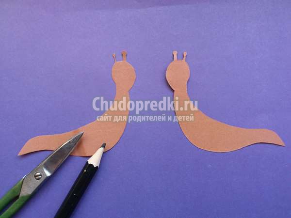 поделки из бумаги улитка